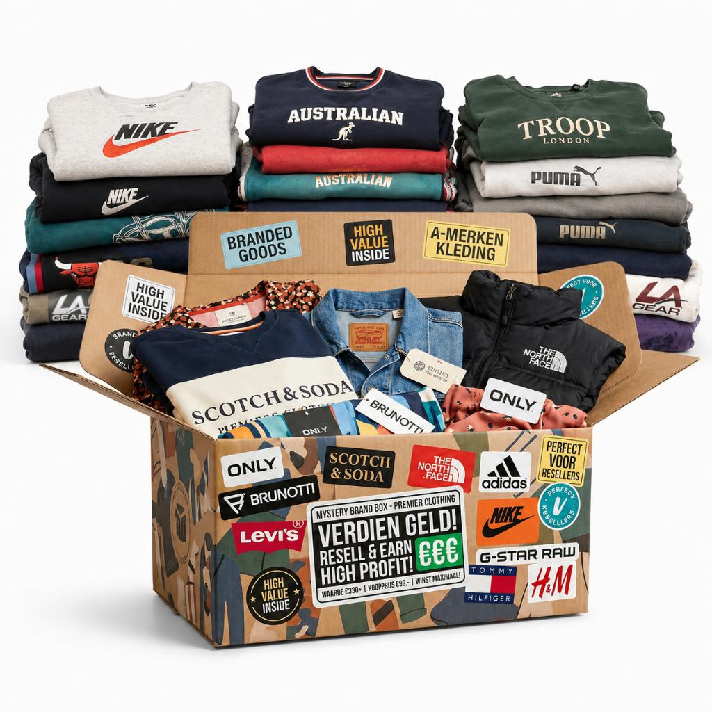 Partij Kleding (Box van 5 KILO) - Vintage Merkkleding Partij, Kleding | Dames, Verzenden, Amsterdam, Maat 42/44 (L), Rutger@dealfixers.nl