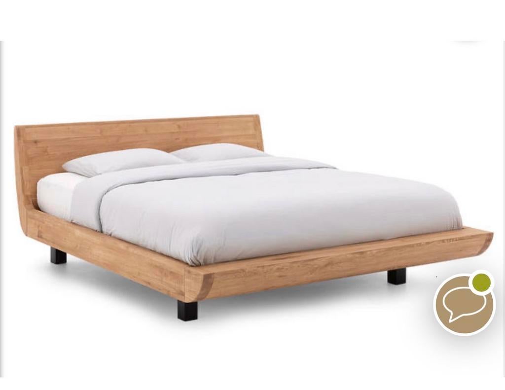 Goossens Denzel bed - Houten tweepersoonsbed, Huis en Inrichting, Slaapkamer | Bedden, Ophalen, Overige kleuren, Tweepersoons