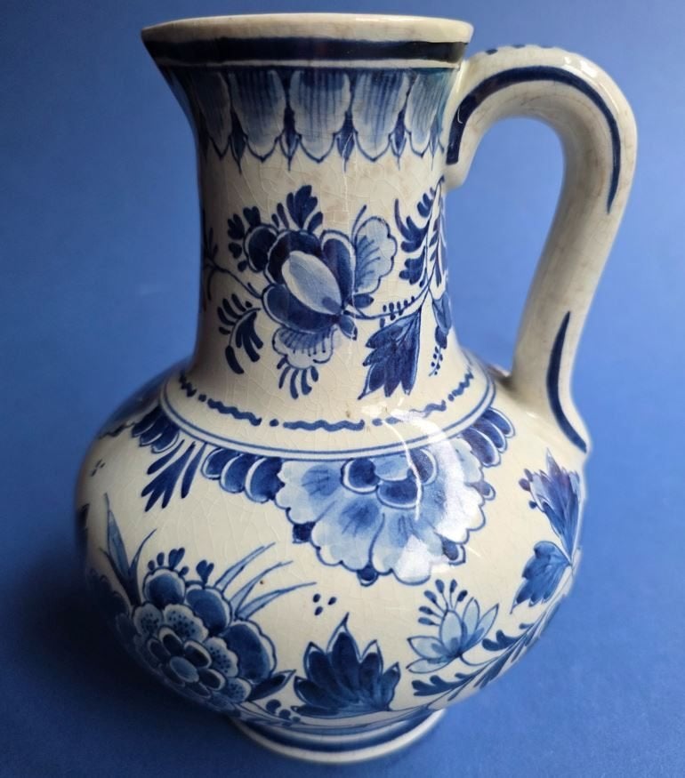 Porceleyne Fles 1954 Kruik floraal (V25-20) gaaf., Ophalen of Verzenden