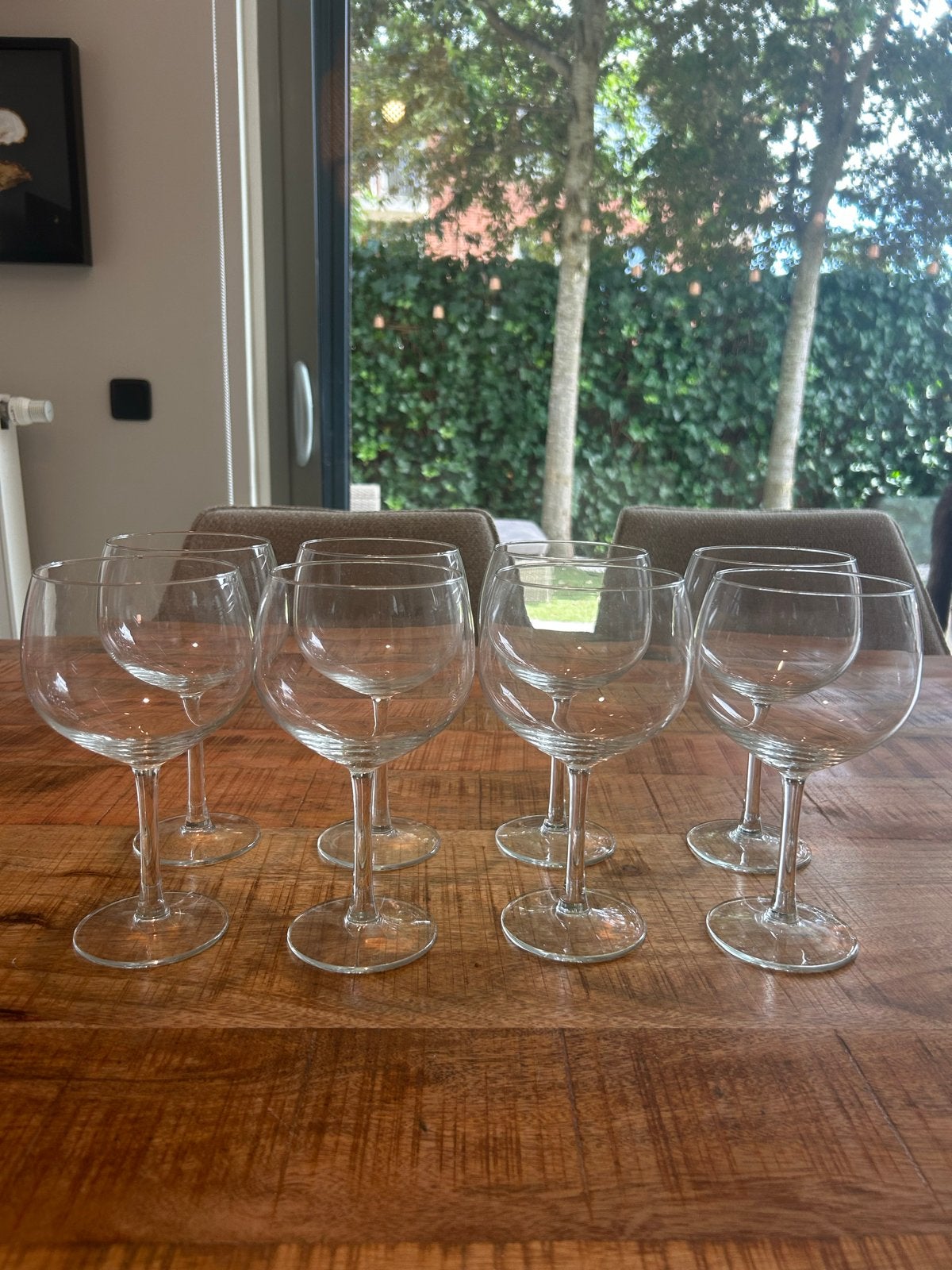 8 stuks gin tonic glazen, Overige typen, Ophalen, Zo goed als nieuw, Glas