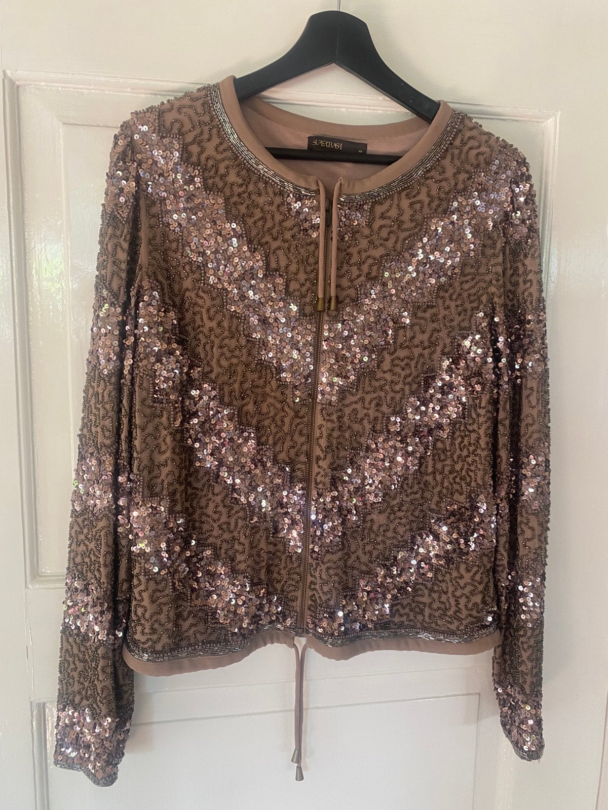 Pailletten jas dames maat 40 - Supertrash, Ophalen of Verzenden, Zo goed als nieuw, Maat 38/40 (M), Meerkleurig