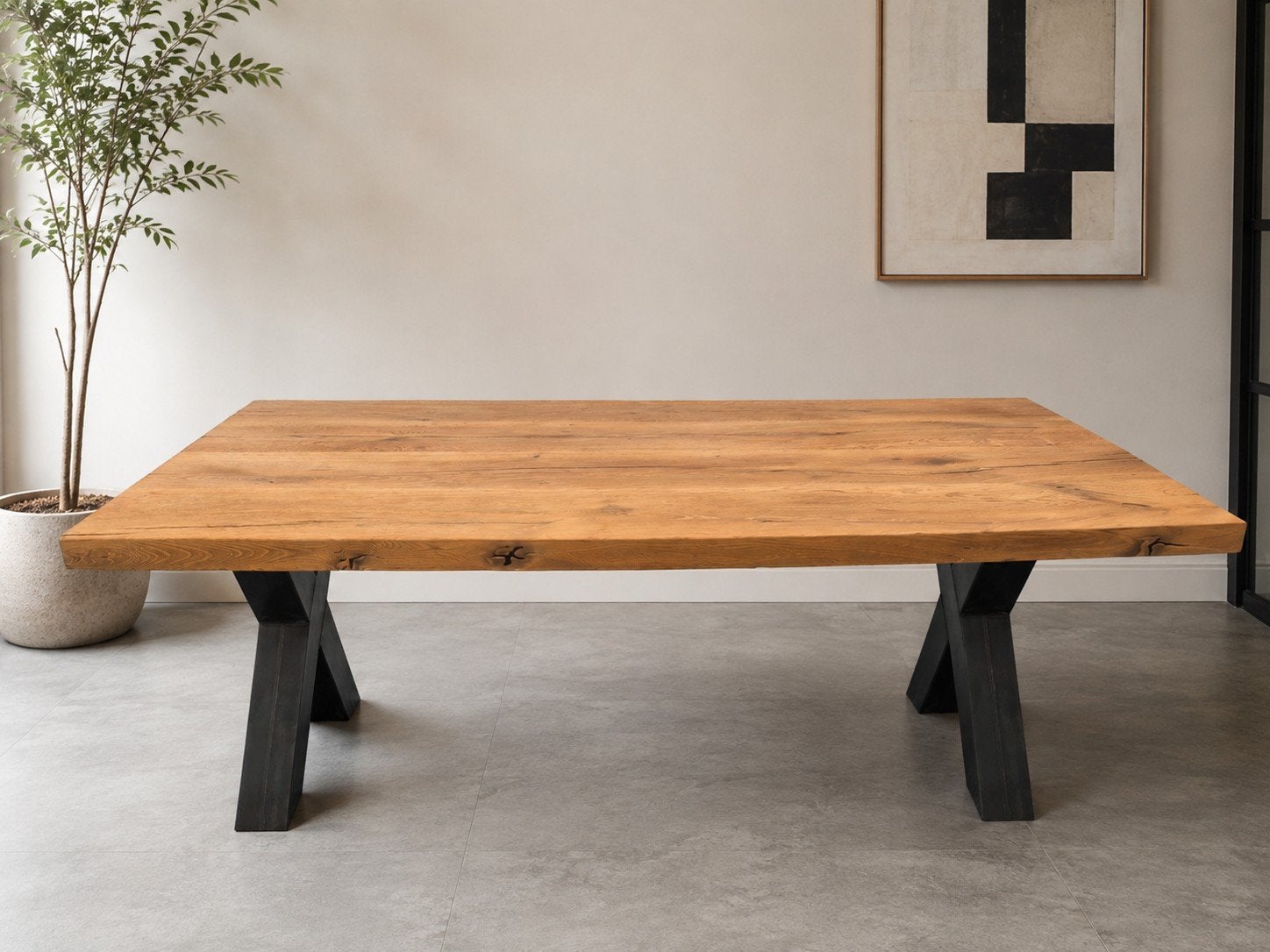 Super degelijke eettafel van hoge kwaliteit. Massieve tafel, Ophalen, 50 tot 100 cm, Zo goed als nieuw, Vijf personen of meer
