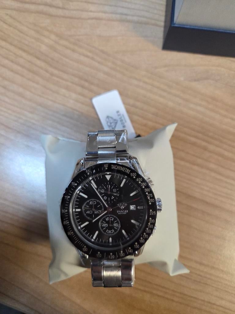 Hodler Horloge - Stijlvol Heren Polshorloge met Stalen Band, Sieraden, Tassen en Uiterlijk, Horloges | Heren, Ophalen of Verzenden
