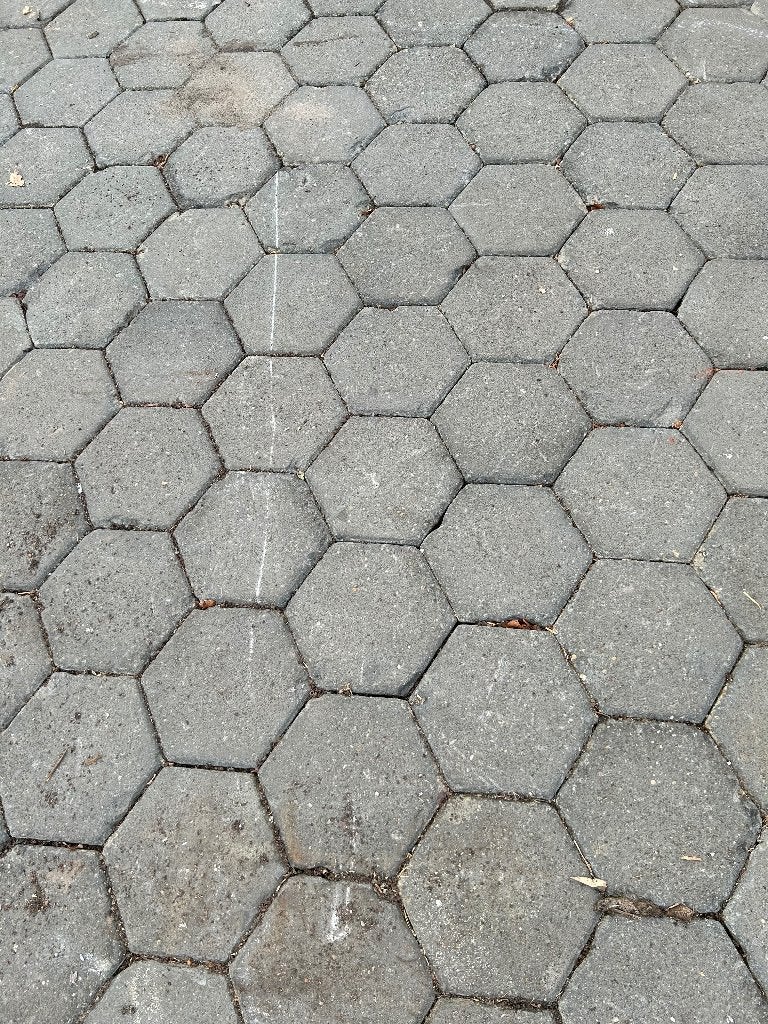 Klinkers zeskant, Ophalen, Beton, Klinkers