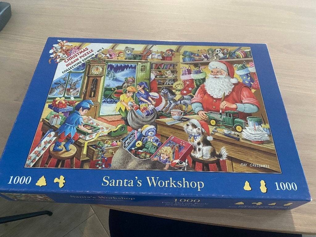 House of Puzzles Santa s workshop collectors item no 5, Ophalen, 500 t/m 1500 stukjes, Zo goed als nieuw, Legpuzzel