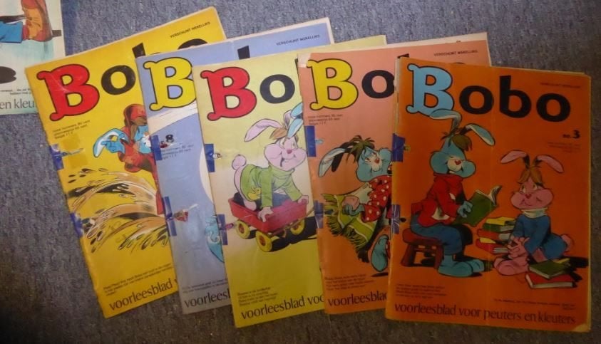 27 Bobo stripboeken uit 1974 plus 2 uit 1972, Boeken, Meerdere stripboeken, Ophalen of Verzenden, Gelezen