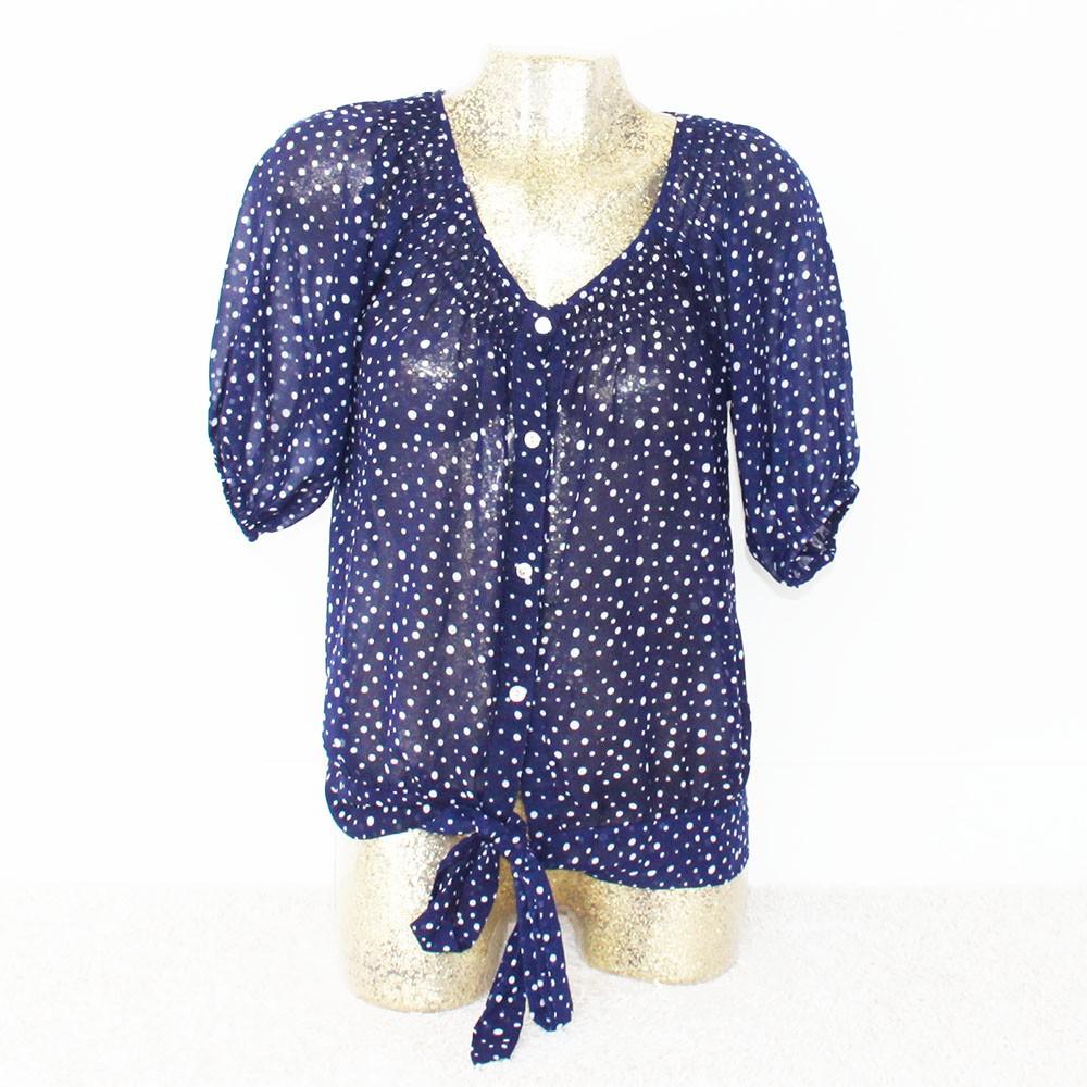 Prachtig Amisu Blousje (S) - 12 € 20,-, Blauw, Ophalen of Verzenden, Zo goed als nieuw, Maat 36 (S)