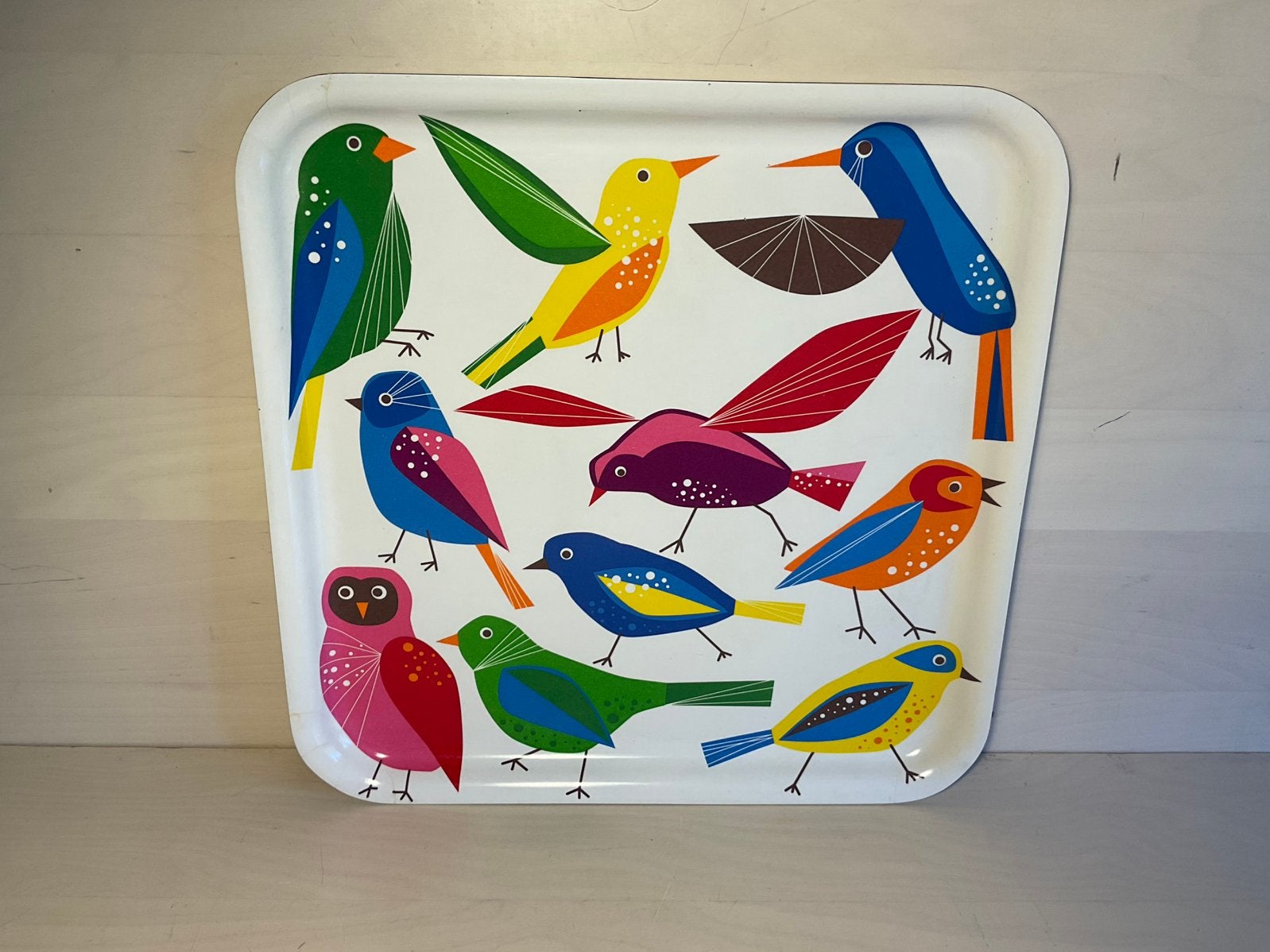IKEA Barbar Bärbar Dienblad Vogels, Ophalen of Verzenden, Zo goed als nieuw, Vierkant, Kunststof