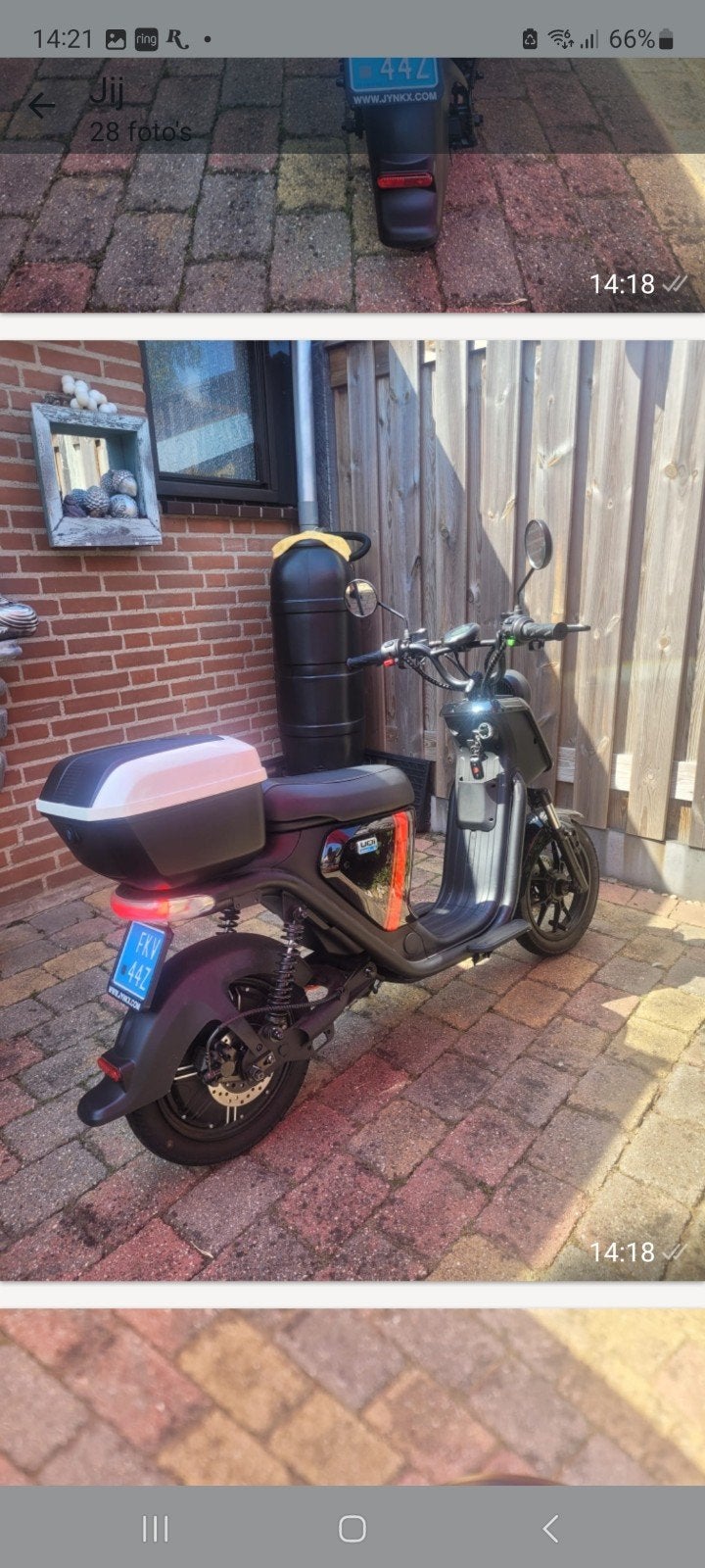 Niu elektrische scooter met topkoffer, Ophalen of Verzenden