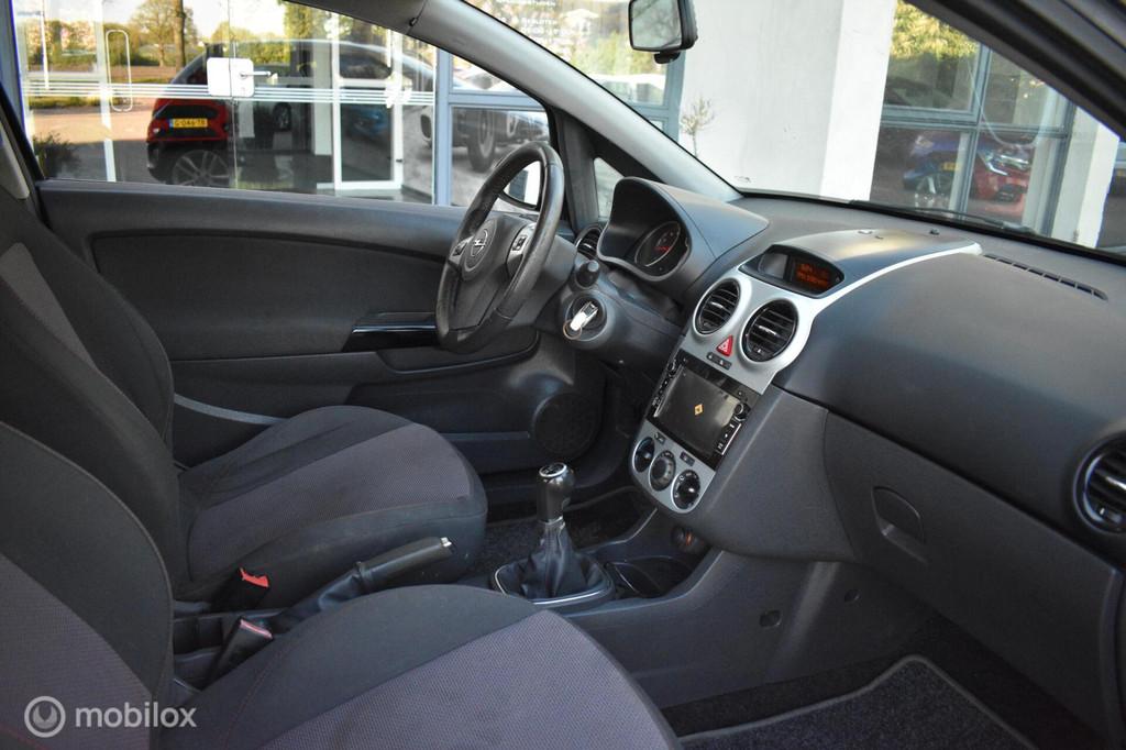 Opel Corsa 1.4-16V Sport '08 3DRS, Airco|LM wielen!, Auto's, Opel, Voorwielaandrijving, Stof, 4 cilinders, Zwart