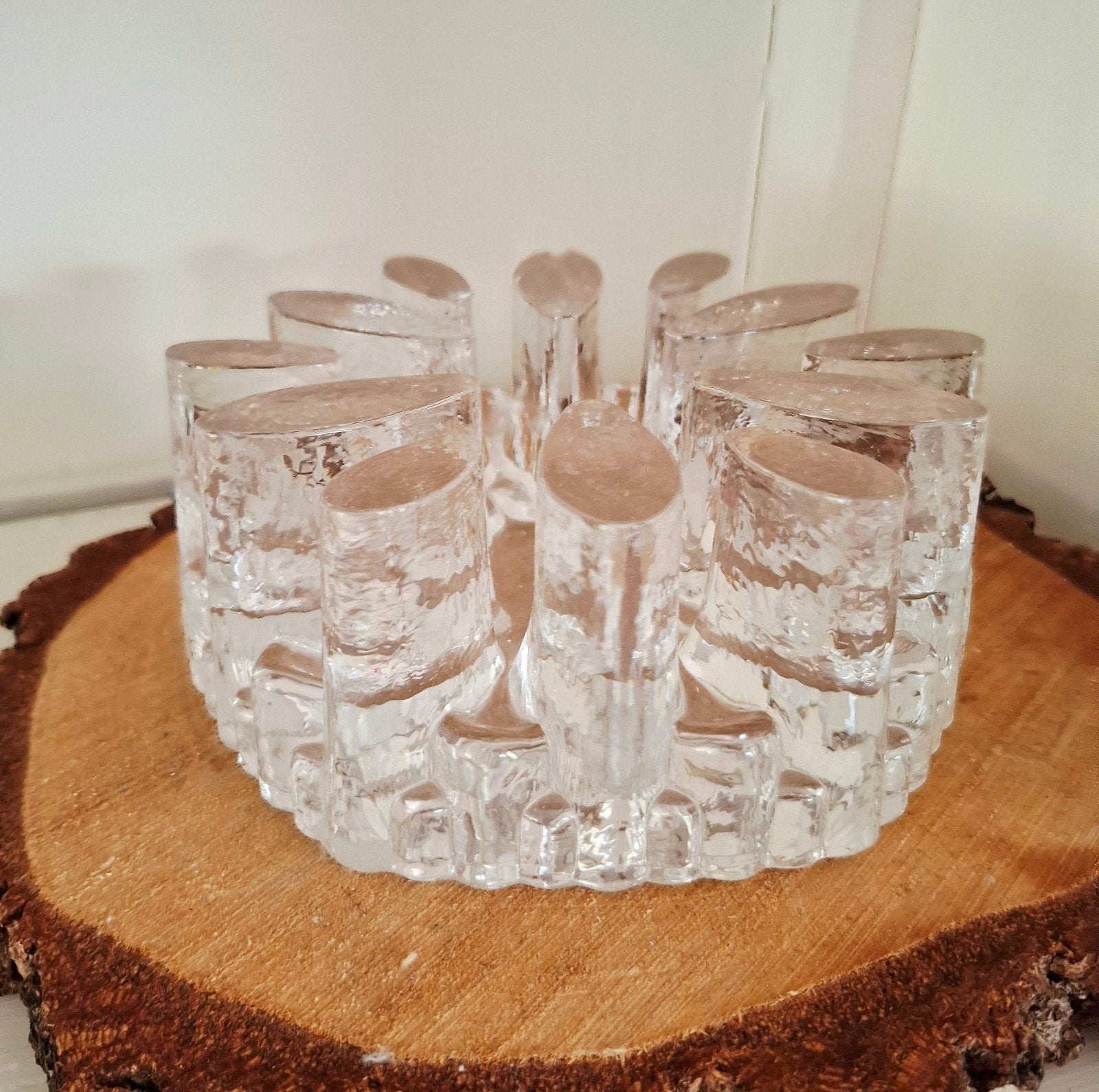Bel Mondo 'fire & ice' design theelicht of kaarsenhouder, Antiek en Kunst, Ophalen of Verzenden