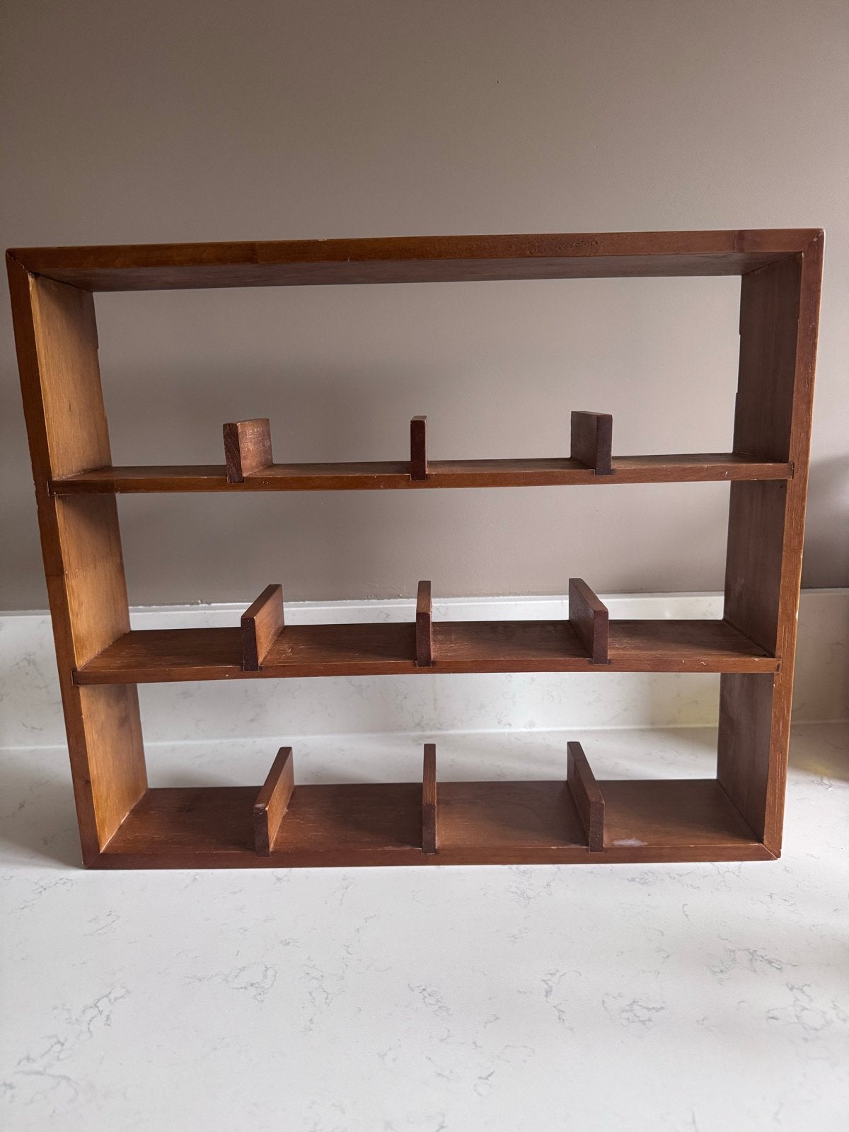 Houten koffiekopjes rek - Vintage stijl, Ophalen, Gebruikt, Bruin, Vintage