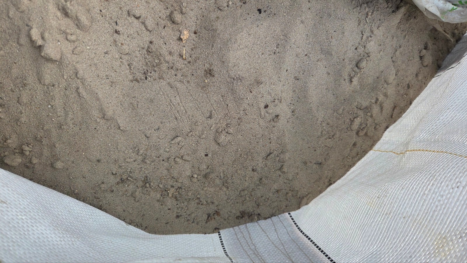 Gratis afhalen - Wit zand in big bag, Tuin en Terras, Zand, Ophalen, Nieuw, Ophoogzand