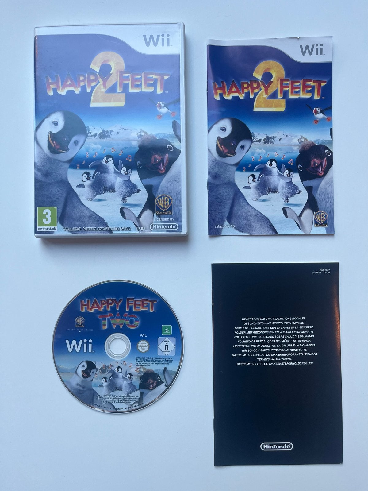 Happy Feet Two - Nintendo Wii - Compleet, Ophalen of Verzenden, Zo goed als nieuw, Avontuur en Actie, Vanaf 3 jaar