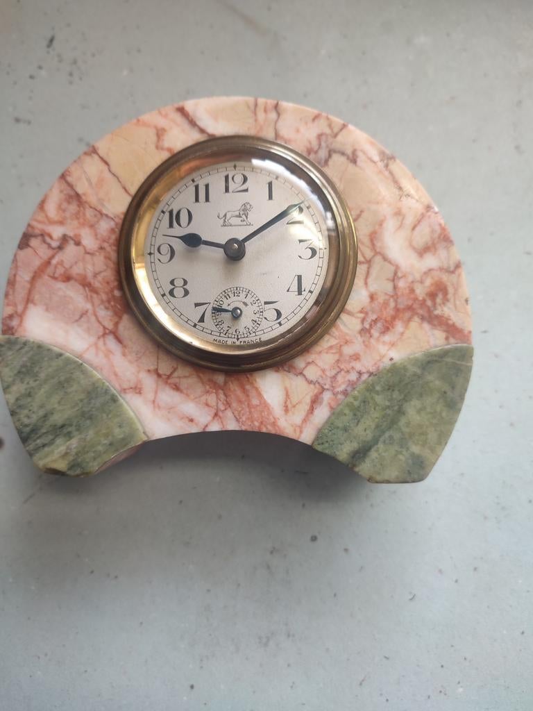 Marmeren wekker klokje, Antiek en Kunst, Antiek | Klokken, Ophalen of Verzenden