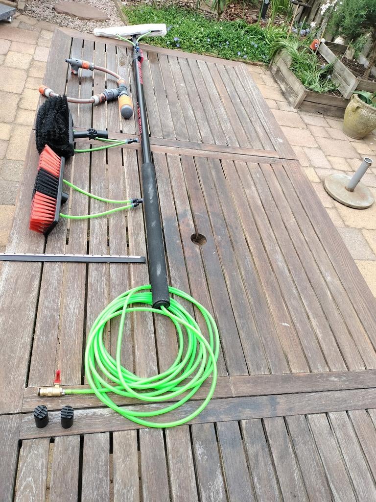 Telescoopsteel aluminium 5,4 meter met borstels en slang, Ophalen, Overige typen