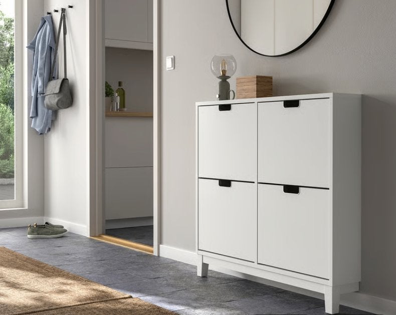 Ikea STÄLL Schoenenkast 4 vakken 96x17x90 cm, Ophalen, Zo goed als nieuw