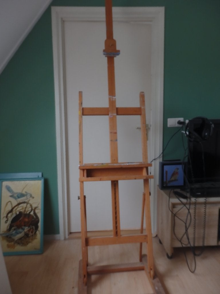 Houten schildersezel - Mabef- Gebruikt maar in goede staat, Hobby en Vrije tijd, Ophalen, Gebruikt, Ezel