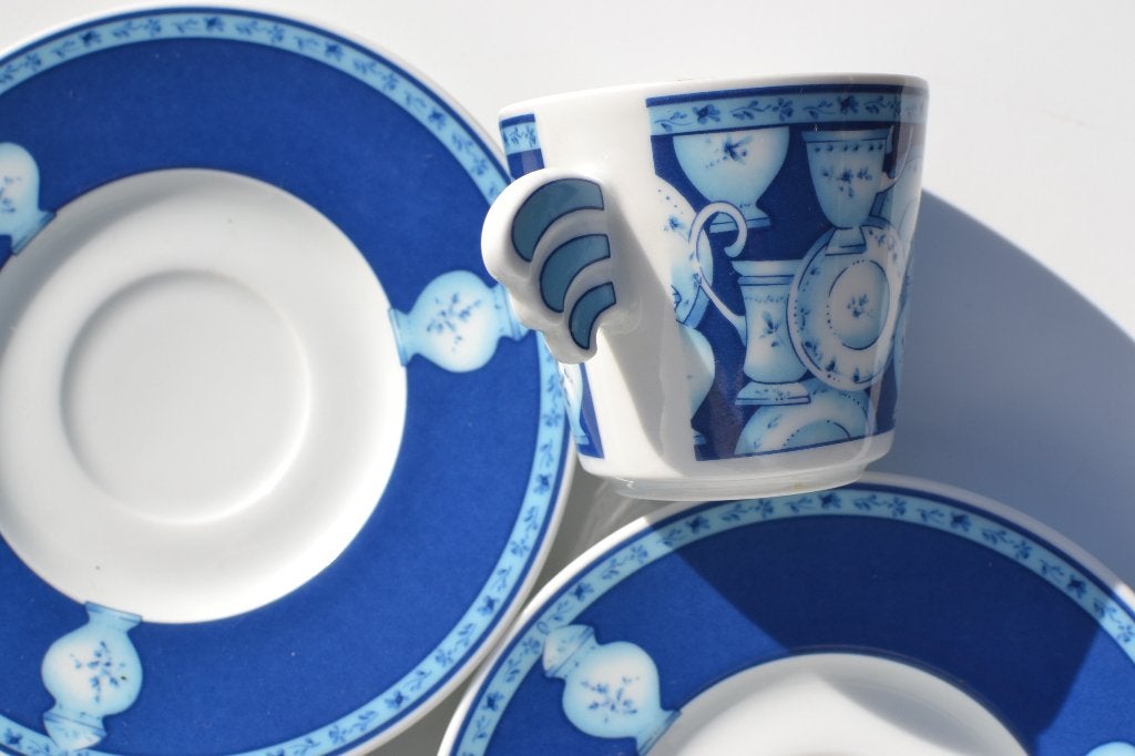 Heinrich Winterling design kop en schotels Delft blauw decor, N, N, Ophalen of Verzenden, Zo goed als nieuw