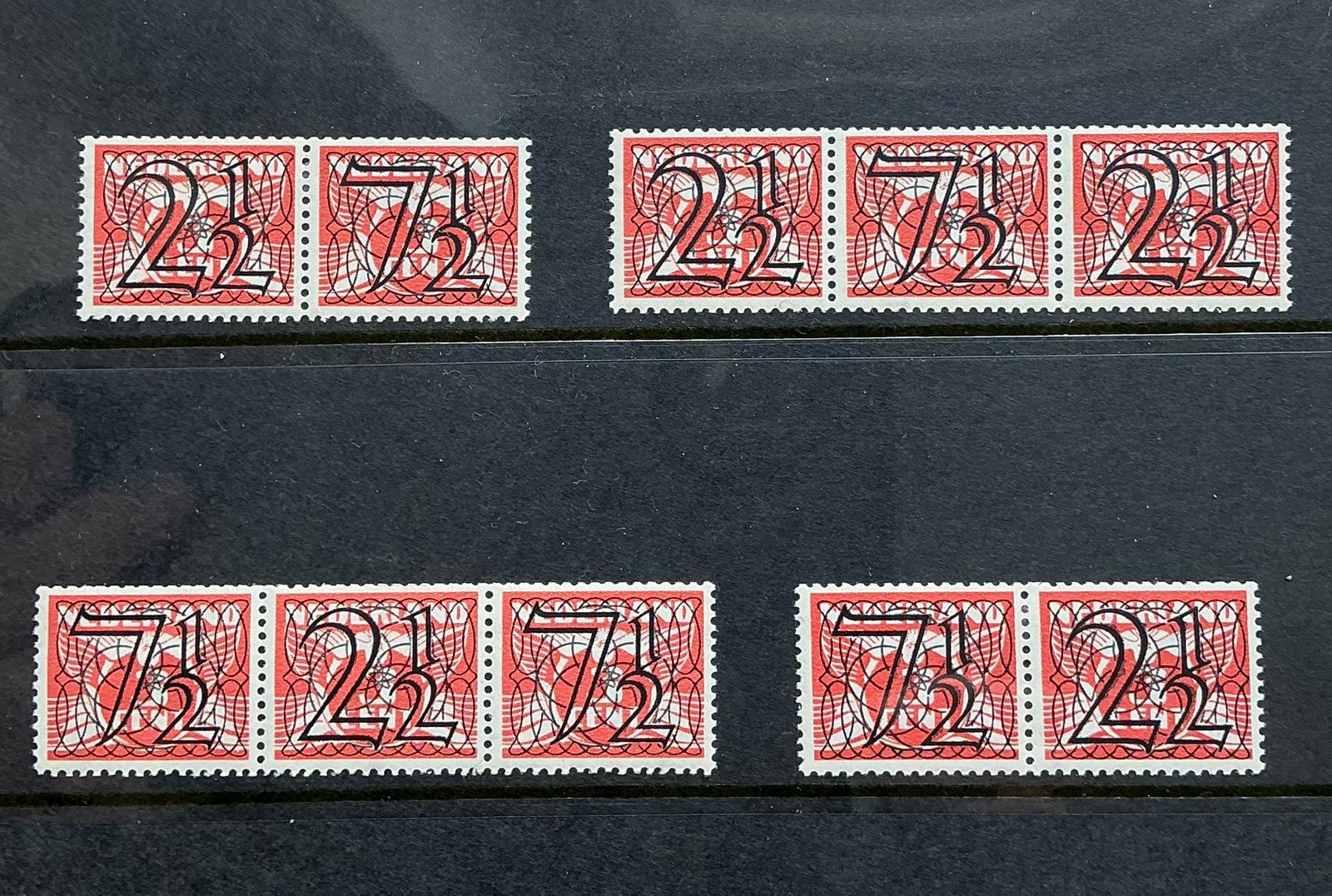 Nederland Guilloche Traliezegels no 356 a-b-c-d ongebruikt, Postzegels en Munten, Postzegels | Nederland, Ophalen of Verzenden