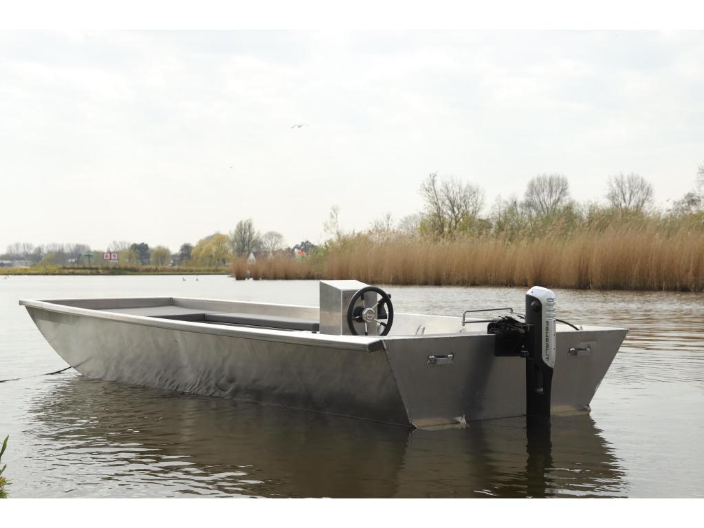 Powerlit 500 electric aluminium sloep 8 uur elektrisch varen, Overige typen, Elektrisch, Niet ingevuld, Buitenboordmotor