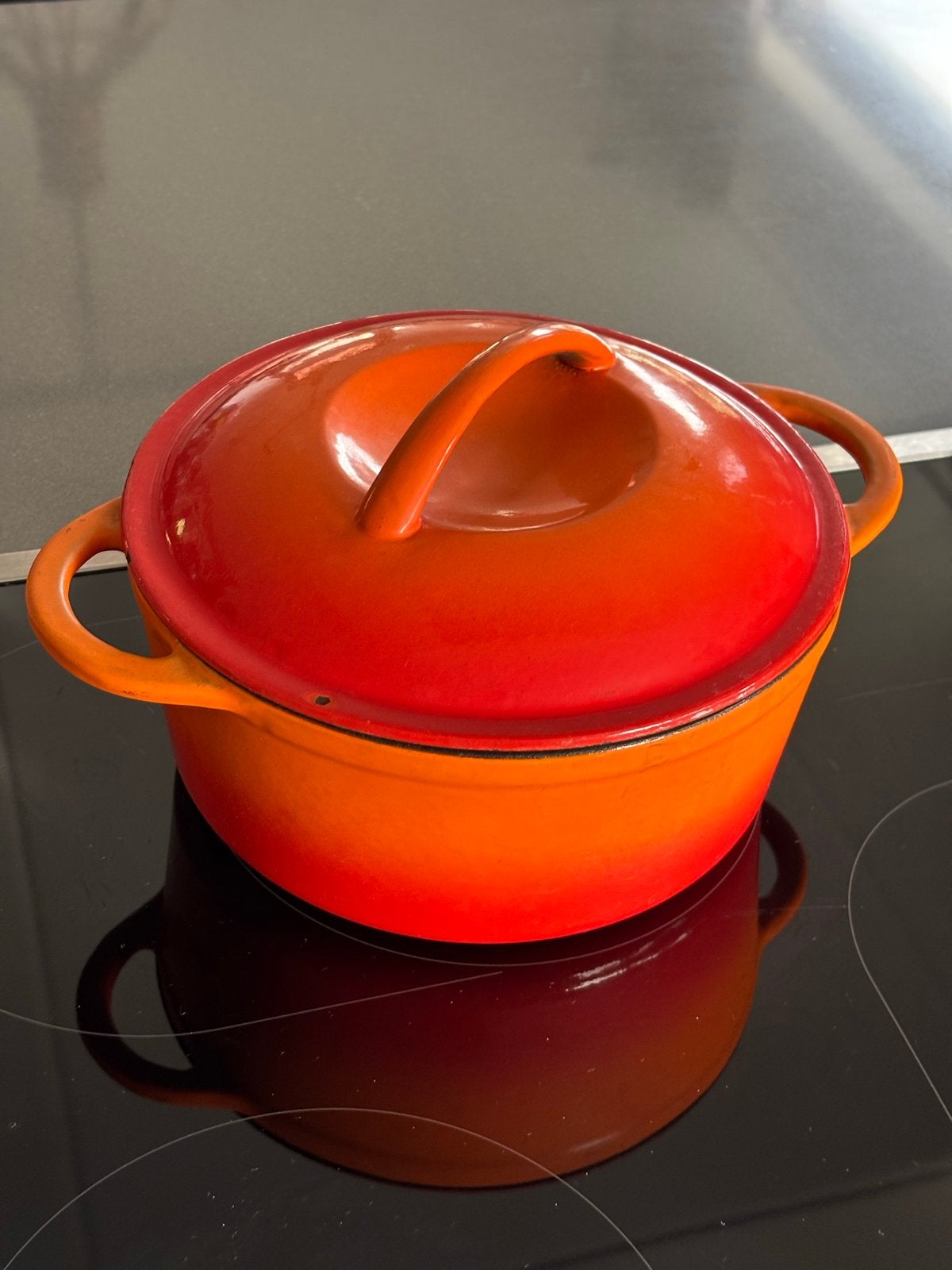 Gietijzeren pan 20 cm, 2.5L, Gebruikt, Met deksel, Ophalen of Verzenden, Braadpan