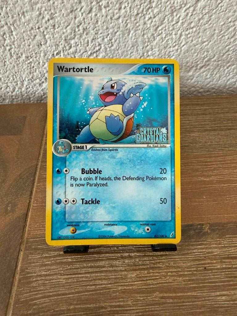 Pokémon | Wartortle | 42/100 | Reverse Holo | Stamped!, Ophalen of Verzenden, Zo goed als nieuw