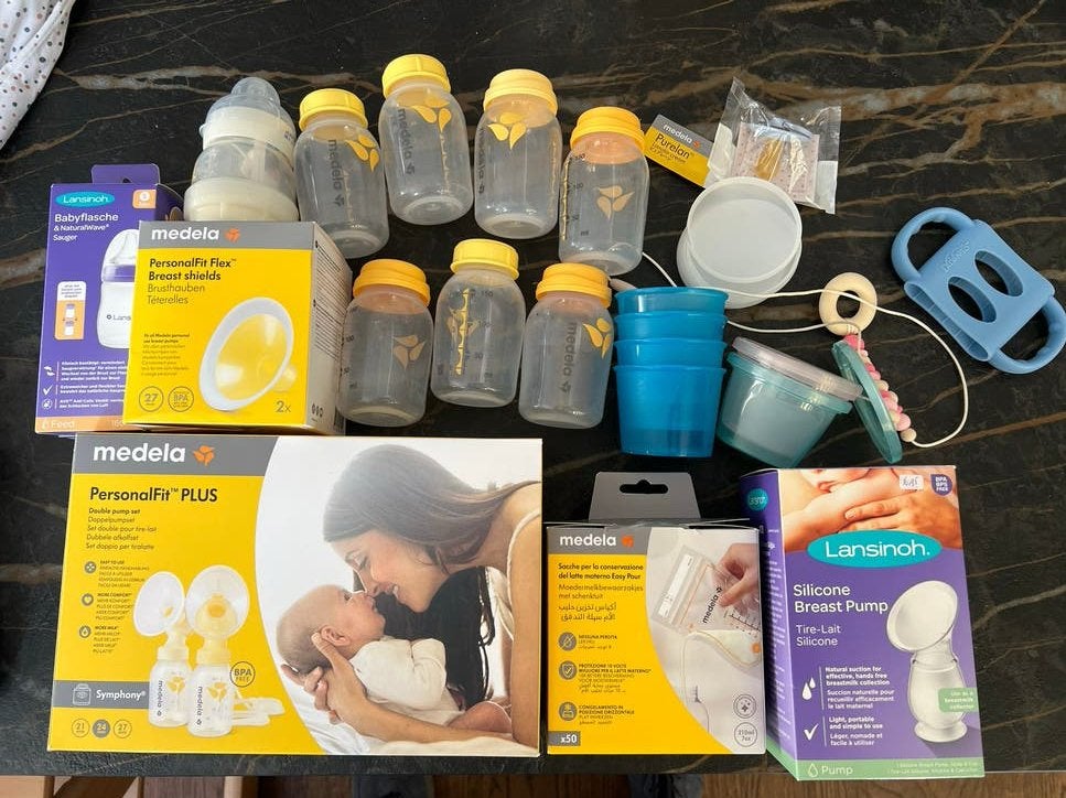 Medela kolfset, Lansinoh kolf, Medela flesjes, Kinderen en Baby's, Babyvoeding en Toebehoren, Medela, Borstkolf, Ophalen of Verzenden