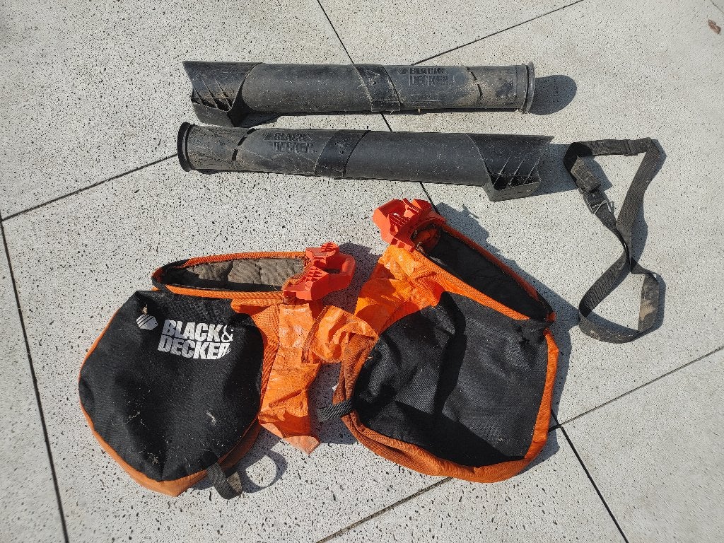 Black & decker opvangzak en zuigbuis 2 stuks opvangzak en 2, Ophalen of Verzenden, Gebruikt, Elektrisch