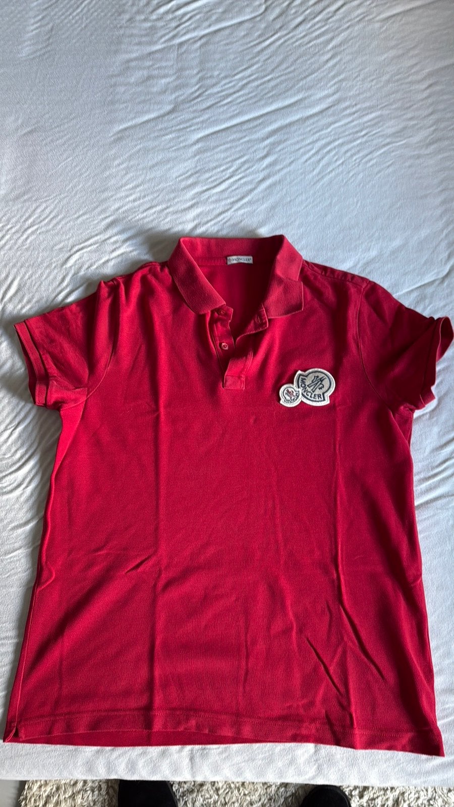 Te koop Moncler polo maat M, Ophalen of Verzenden, Zo goed als nieuw