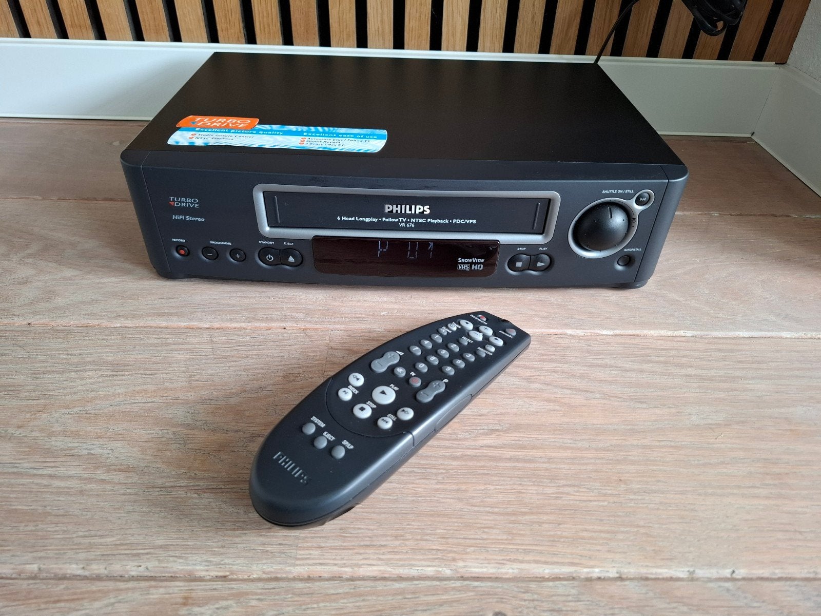 Philips VR676 Videorecorder, Ophalen of Verzenden, Gebruikt, VHS-speler of -recorder