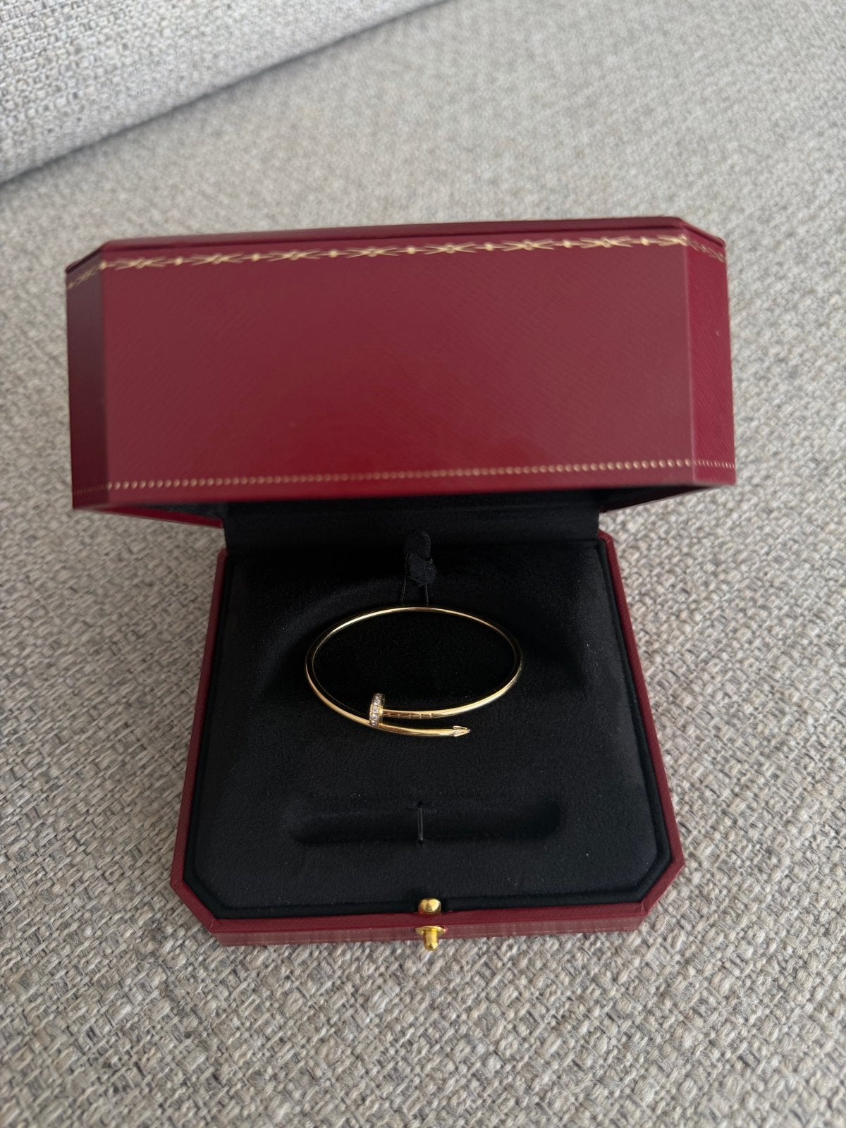 Cartier Juste un Clou Armband met Diamanten, Ophalen of Verzenden, Zo goed als nieuw, Goud, Met edelsteen