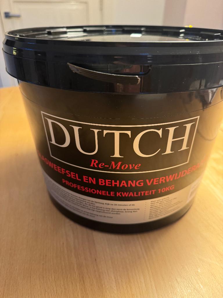 Grote emmer (10 kilo) Behangverwijderaar Dutch Wallcoverings, Huis en Inrichting, Stoffering | Behang, Ophalen, 50 tot 75 m², Behang verwijderen