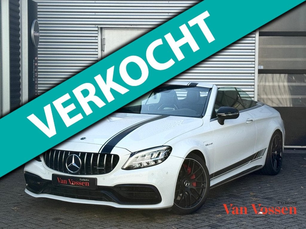 Mercedes-Benz C-klasse Cabrio AMG C63 |Burmester|Camera||Lee, Auto's, 12 maanden, Achterwielaandrijving, Gebruikt, 8 cilinders