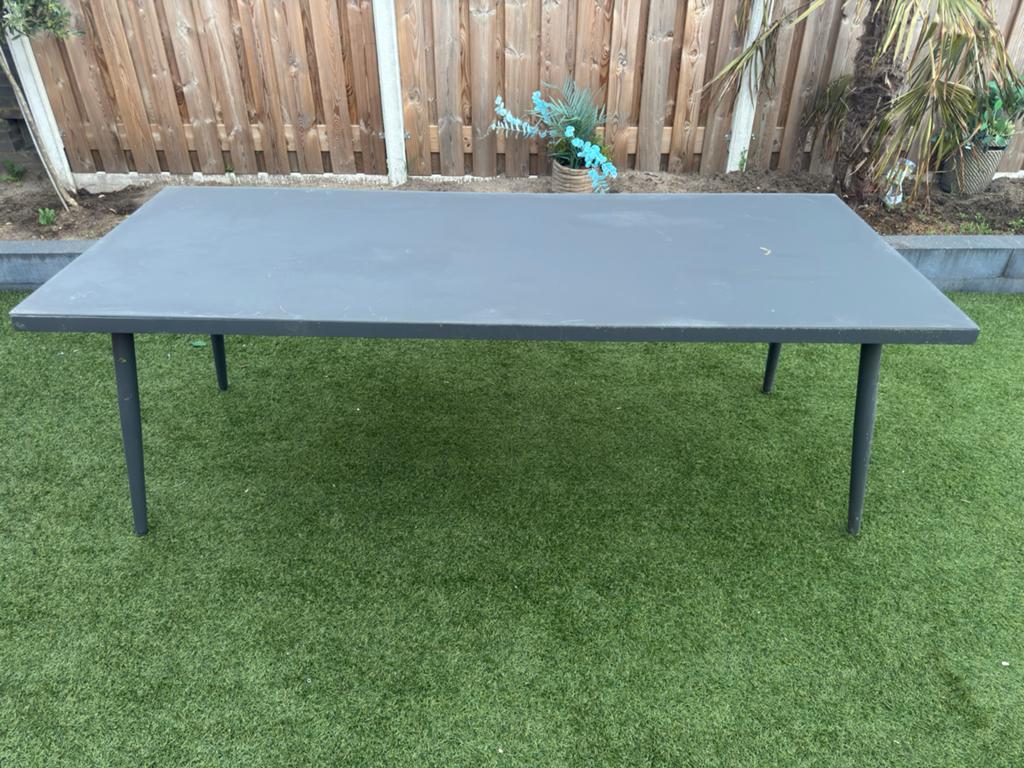 Life Style Tuinmeubelen Rechthoekige Tuin Eettafel, Tuin en Terras, Tuintafels, Ophalen, Gebruikt, Rechthoekig, Metaal