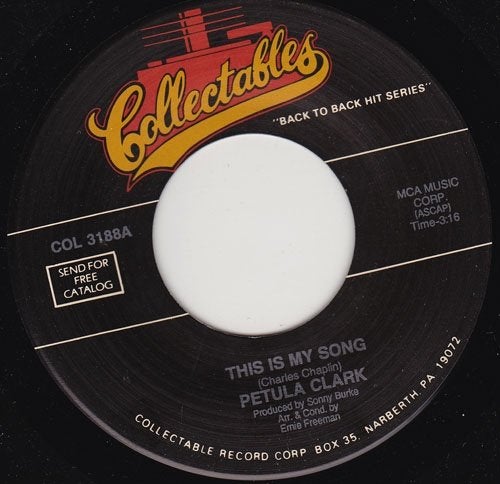Petula Clark - This Is My Song 7", 7 inch, Single, Ophalen of Verzenden, Pop