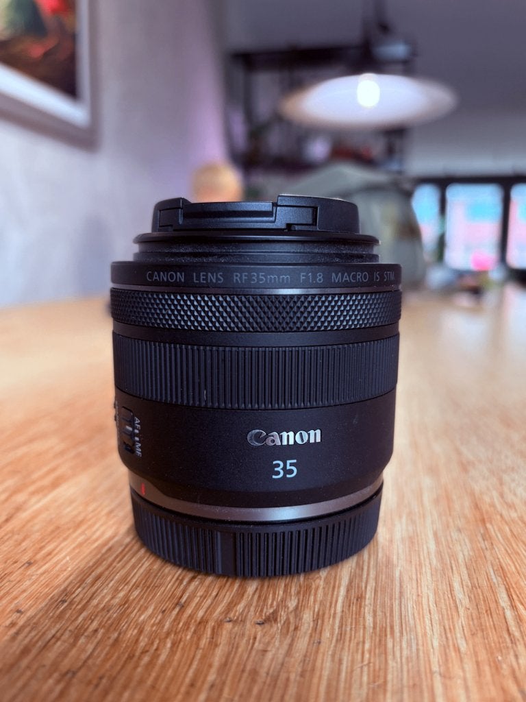 Canon RF 35mm F/1.8 IS Macro STM, Ophalen, Zo goed als nieuw, Macrolens