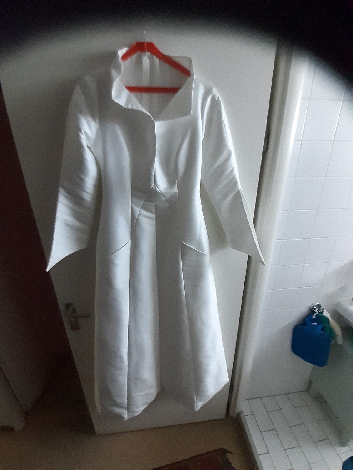 Trouwjurk, nieuw! Kleur wit, stof: satijn, Ophalen, Overige typen, Wit, Nieuw