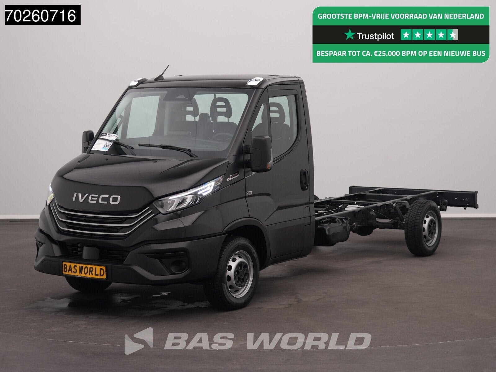 Iveco Daily 35S21 BPM VRIJ! Chassis cabine Automaat BPM VRIJ, Auto's, Bestelauto's, Automaat, Stof, Euro 6, 4 cilinders