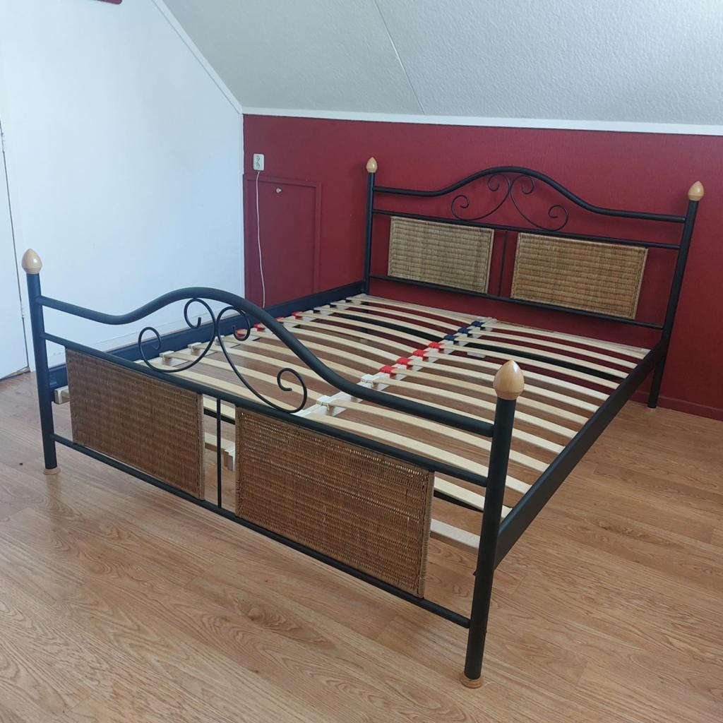 Mooi 2pers bed, Huis en Inrichting, Slaapkamer | Bedden, Bruin, Tweepersoons, Ophalen of Verzenden, Zo goed als nieuw
