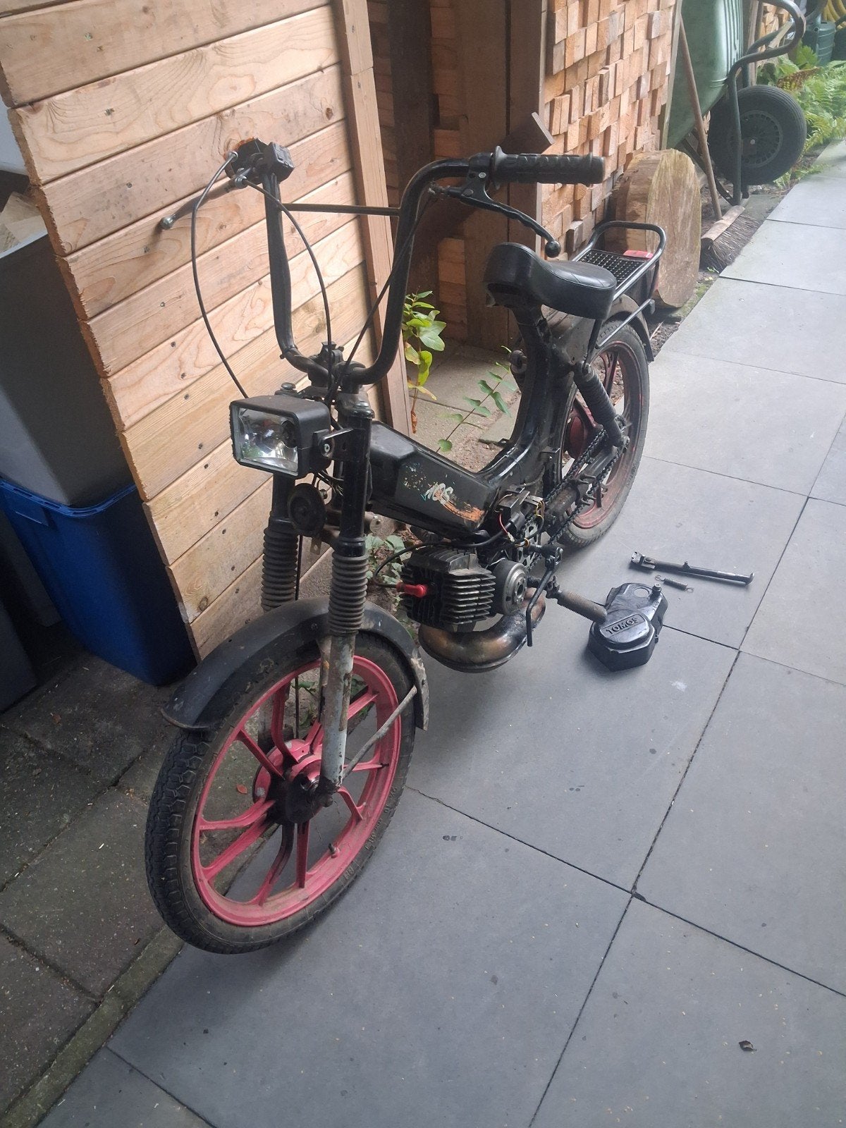 tomos opknapper, Ophalen, Gebruikt