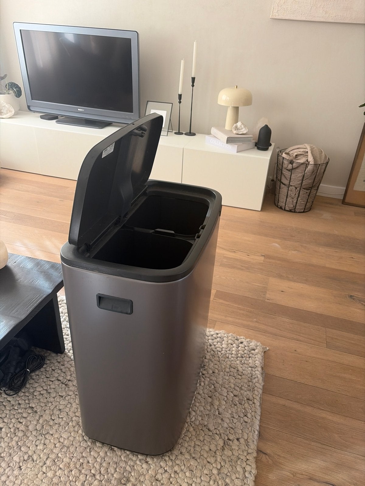 Brabantia Bo Touch Bin 2x30L - Gebruikt, Gebruikt, 40 liter of meer, Ophalen of Verzenden, 75 – 100
