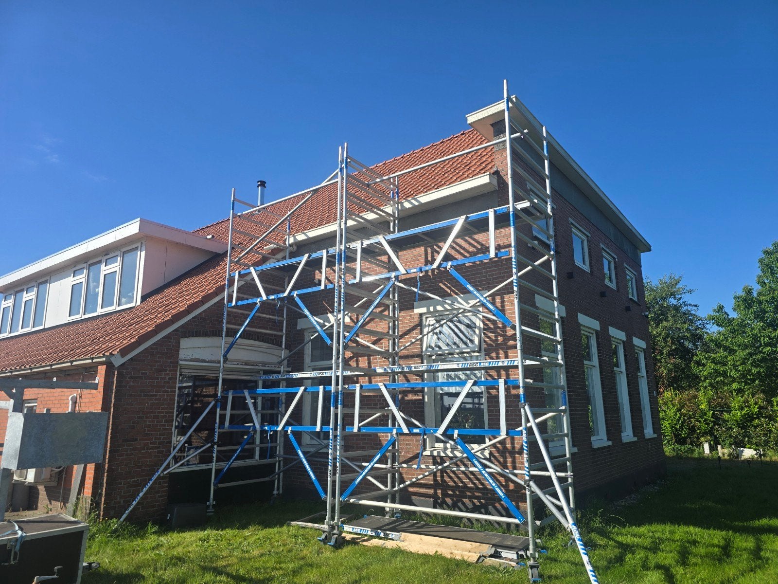 Rolsteiger  enkel opgebouwd  10,80 meter Bouwjaar 2023, Doe-het-zelf en Verbouw, Steigers, Ophalen