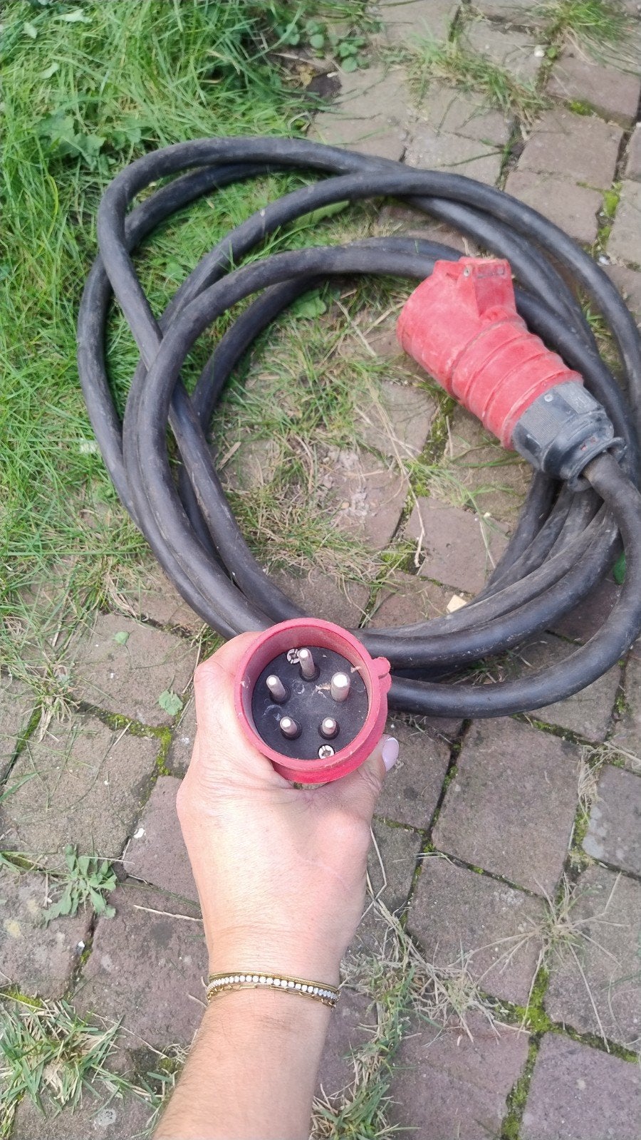 Krachtstroom kabel 6,5 meter, Ophalen, Gebruikt, Kabel of Snoer