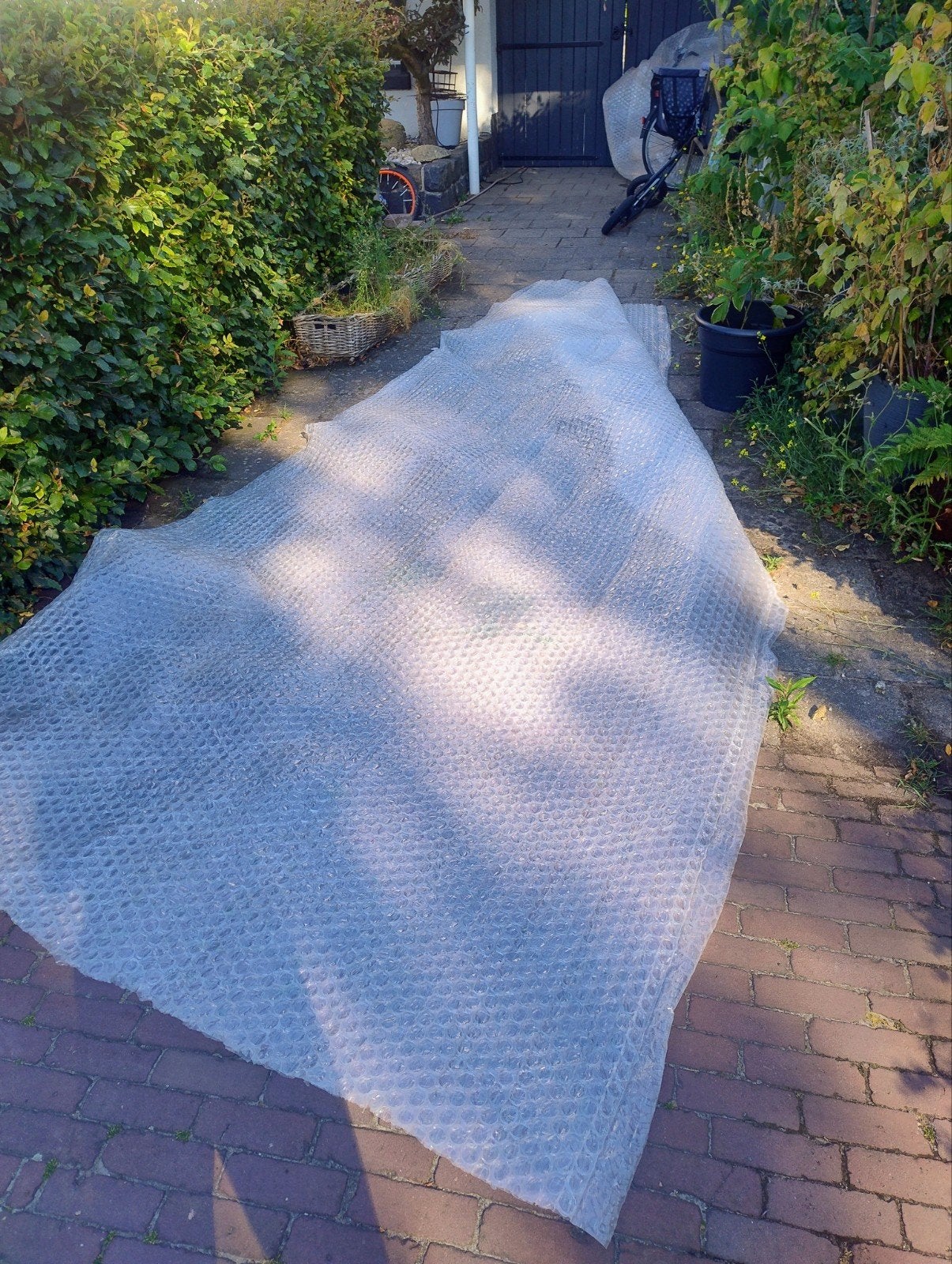 bubbelplastic, Ophalen, 15 m² of meer, Zeil