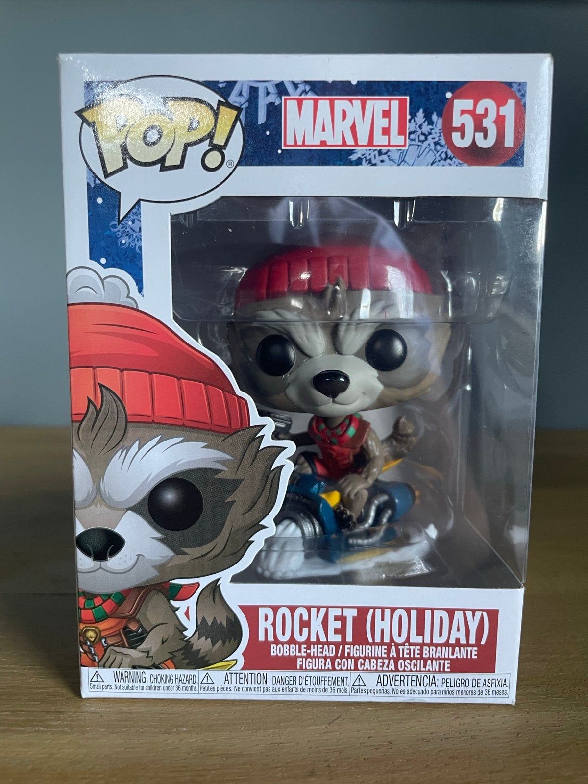Funko Pop Rocket (Holiday) - Guardians of the Galaxy Marvel, Ophalen of Verzenden, Nieuw