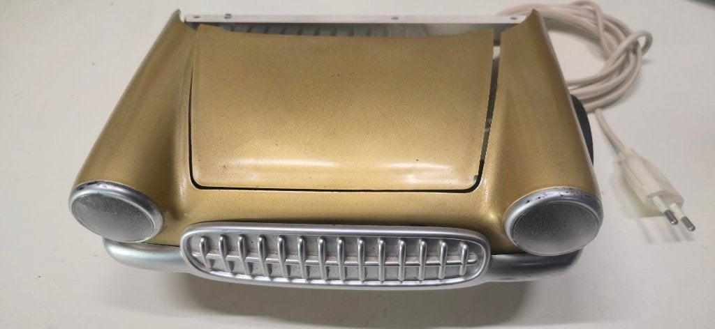 Vintage Auto corvette wandlampje - Goudkleurig, Ophalen, Gebruikt, Auto's