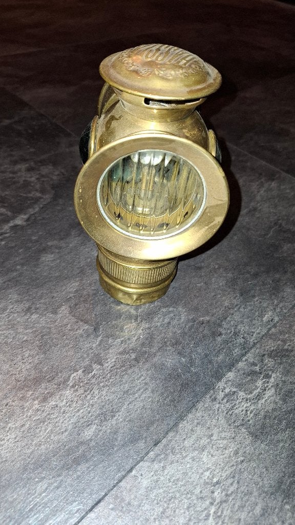 antiek fietslamp merk Hassia, Ophalen of Verzenden