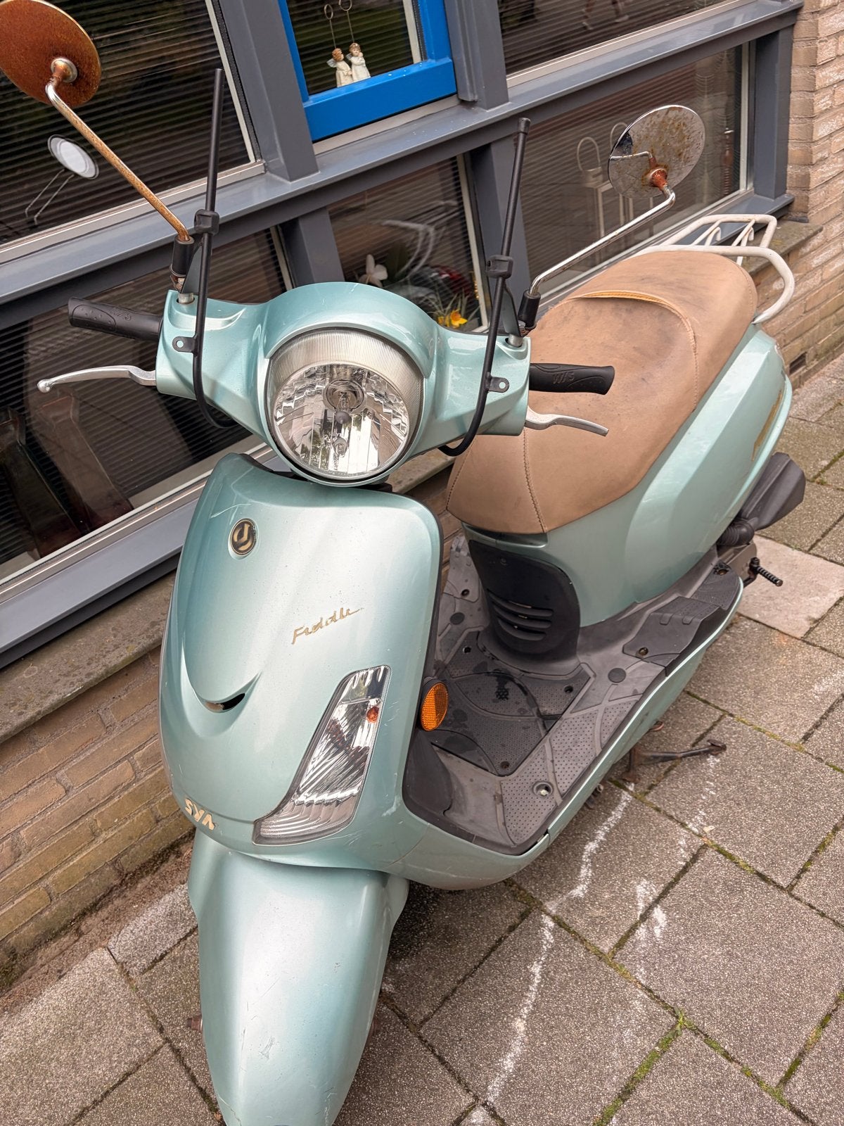 Sym Fiddle - blauw kenteken, Ophalen, Gebruikt, Benzine, Fiddle