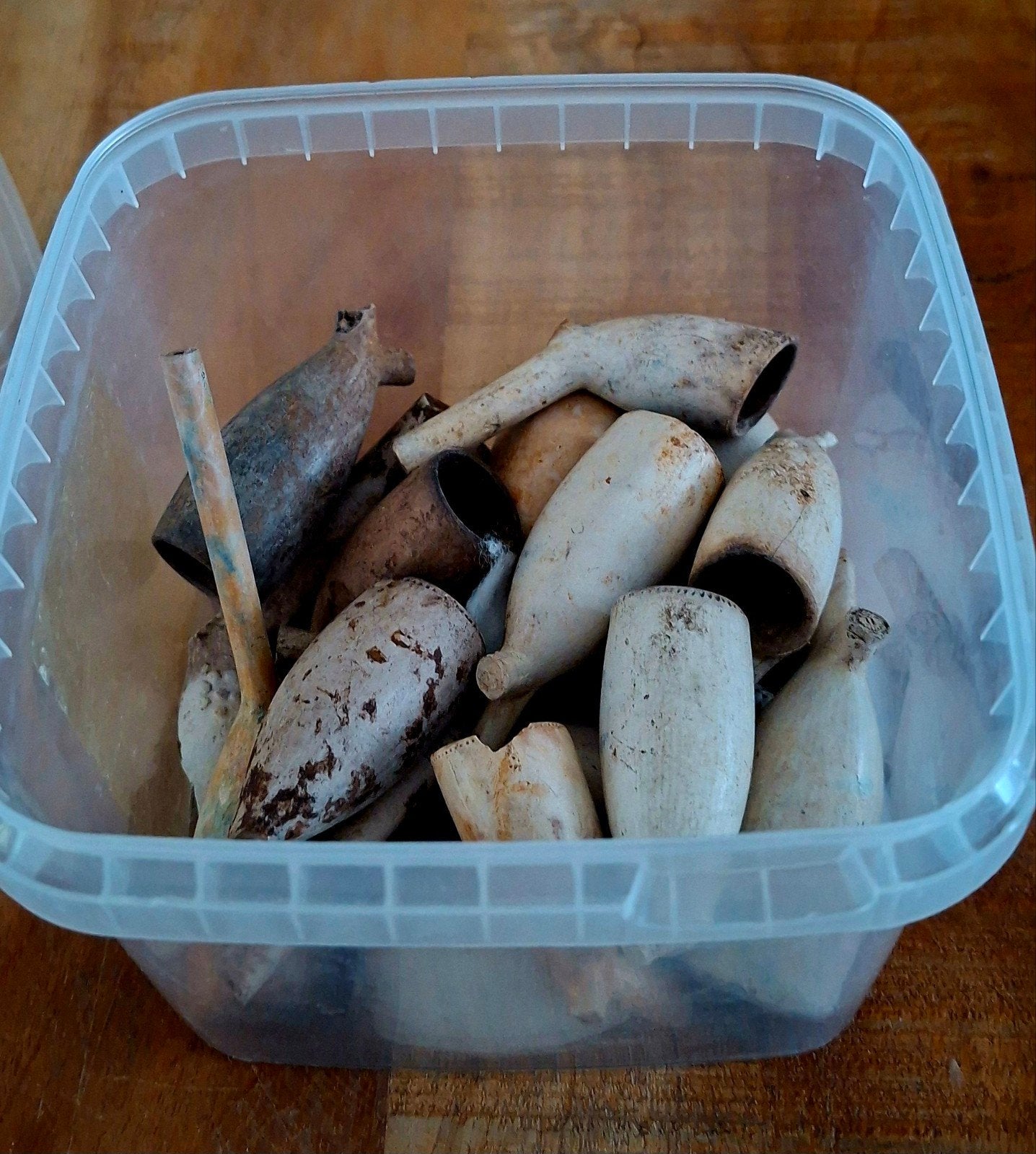 Bakje met verschillende pijpekopjes, Verzamelen, Ophalen of Verzenden, Gebruikt